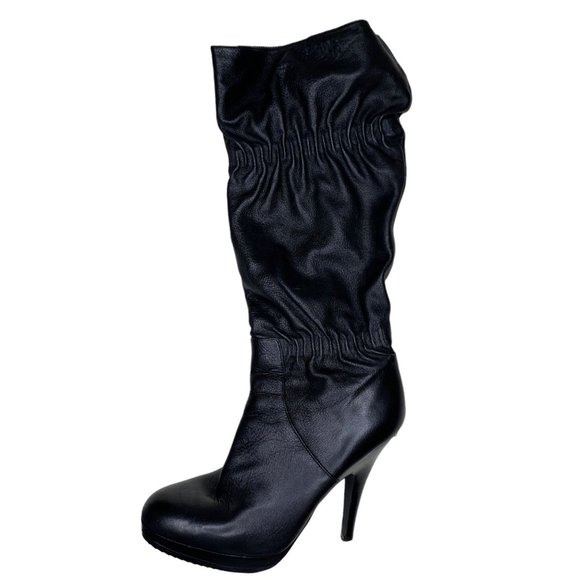 Michael Kors Shoes Michael Kors Tall Leather Sock High Heel Boots